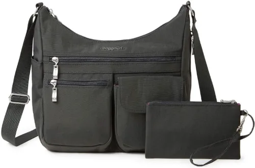 Miniatura 34 de Baggallini womens Everywhere Bagg Crossbody Women 11x9 Lightweight Nylon Hobo Water-resistant Travel Bag W/Rfid