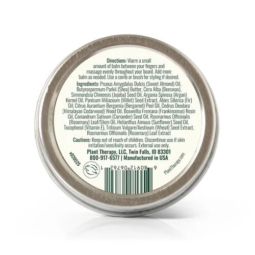 Miniatura 8 de Plant Therapy Hair Therapy Refresh & Smooth - Bálsamo para barba de 1.7 onzas, hidratante y rejuvenecedor, suaviza y suaviza tu barba con manteca