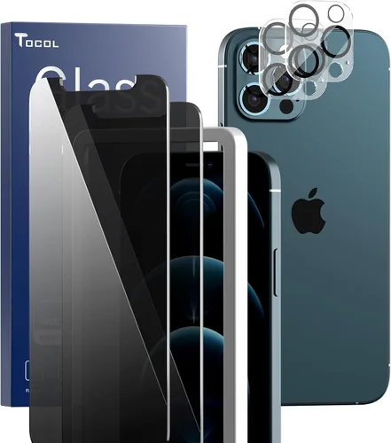 Miniatura 10 de TOCOL Paquete de 3 protectores de pantalla de vidrio templado compatibles con Google Pixel 6 5G de 6.4 pulgadas y protector de lente de cámara