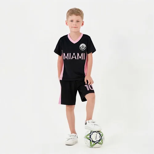 Miniatura 67 de Cnins Camisetas de entrenamiento de fútbol para niños de 2 a 14 años, trajes de práctica para niños y niñas con colores del equipo nacional