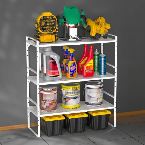 Miniatura 5 de iPEGTOP Estante organizador de estante de almacenamiento expandible para gabinete, estante de especias de metal apilable de acero resistente, altura