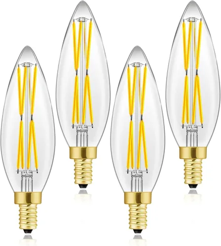 Miniatura 12 de Bombilla LED T6 esmerilada E12 regulable Edison 25W blanco suave 3000K E12 bombillas incandescentes equivalentes a T6.5 bombilla de filamento LED