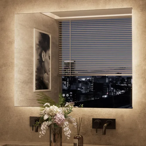 Miniatura 32 de TETOTE - Espejo retroiluminado para baño con luz, botón táctil regulable y función antivaho (horizontal o vertical)
