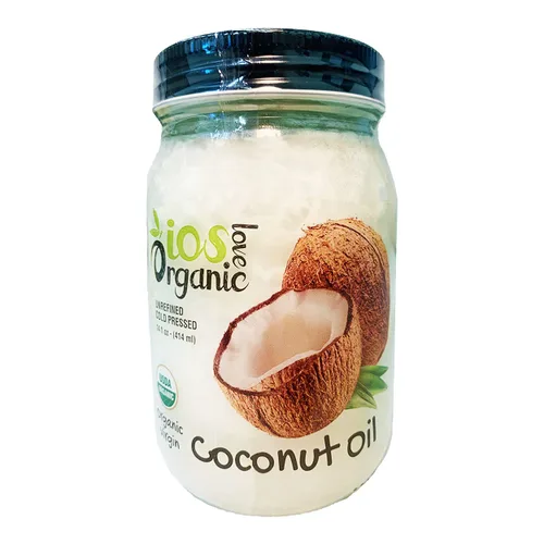 Miniatura 8 de IOS love Organic Aceite de coco virgen, prensado en frío, aceite natural para el cabello, aceite para la piel y aceite de cocina con sabor fresco
