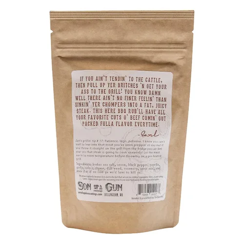 Miniatura 2 de Son of a Gun - Condimento para carne de hierro plano y condimento, mezcla de especias multiusos para asar carne de res, pollo, cerdo, hamburguesas