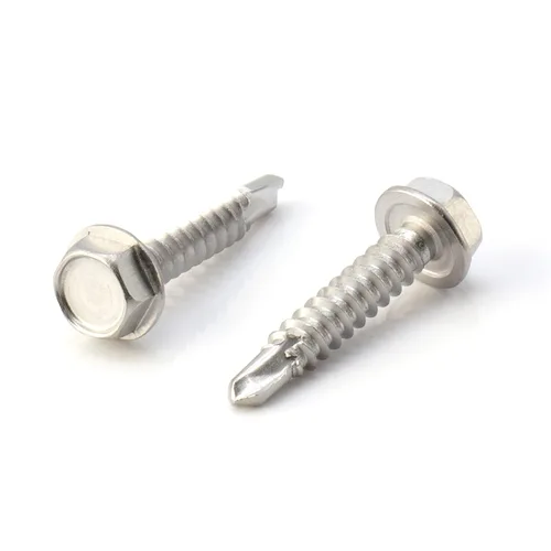 Miniatura 35 de THE CIMPLE CO Tornillo de cabeza hexagonal autorroscante/perforación, tamaño #14, 1 pulgada de longitud, acero inoxidable 410 con cabezal