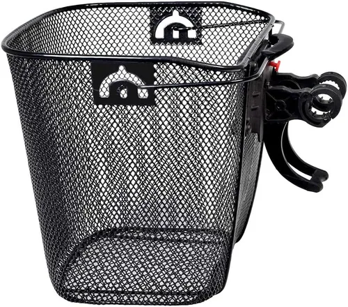 Miniatura 4 de AlveyTech Cesta de alambre frontal universal con accesorios de montaje de liberación rápida para bicicletas y scooters – Cestas de bicicleta grandes