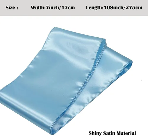 Miniatura 4 de Bandas de satén para silla, lazos para silla, 12 lazos para silla, bandas traseras para bodas, fiestas, eventos, banquetes, decoración de fundas