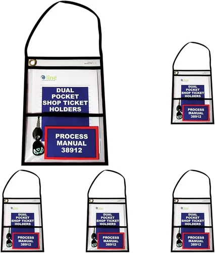 Miniatura 6 de C-Line Soporte para billetes de tienda de 1 bolsillo con setrap, costuras negras, 75 hojas, 9 x 12, 15/caja