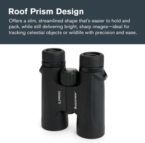 Miniatura 5 de Celestron - Prismáticos Outland X 10x42 – Ideales para Observación de Aves y Actividades al Aire Libre – Lentes Objetivas de 42mm – Campo de Visión
