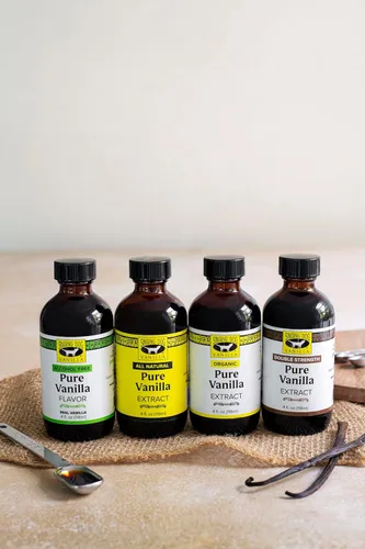 Miniatura 6 de Singing Dog Vanilla Extracto orgánico de vainilla pura de doble fuerza, 4 onzas – 2 granos de vainilla, USDA Organic – Helado, horneado – sin OMG