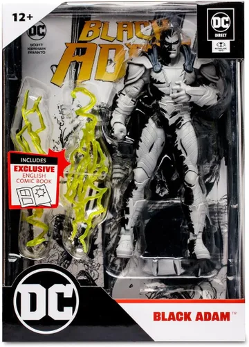 Miniatura 3 de McFarlane Direct Page Punchers 15894 - Figura de acción y cómic Black Adam (variante de arte lineal, 7.1 in)