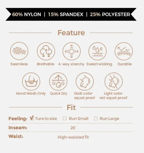 Miniatura 5 de Aoxjox Leggings de entrenamiento sin costuras para mujer, con contorno de sonrisa, cintura alta, pantalones de yoga para gimnasio