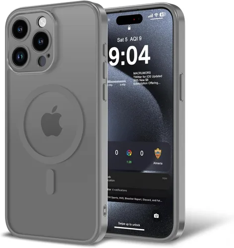 Miniatura 105 de Funda para iPhone 11 con protector de pantalla, compatible con MagSafe, ultra delgada, translúcida, mate, a prueba de golpes, color negro