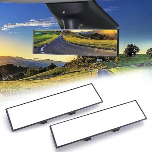 Miniatura 11 de Espejo universal de gran angular con clip, espejo retrovisor panorámico plano HD, antirreflejo, tinte transparente, accesorios para automóvil, SUV