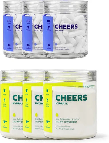 Miniatura 11 de Cheers Classic Combo Restaurar e hidratar Siéntase bien y rehidrate después de beber Suplemento de dihidromicetina (DHM) y solución