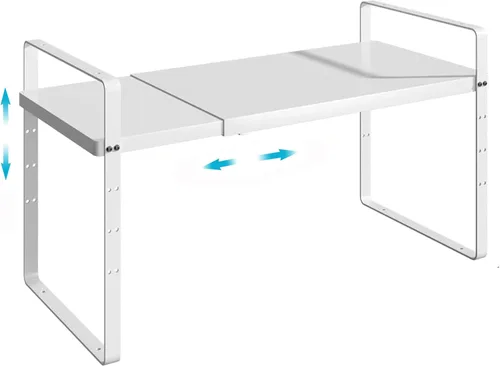 Miniatura 16 de iPEGTOP Estante organizador de almacenamiento expandible para gabinete, soporte de armario resistente, estante de especias, altura ajustable