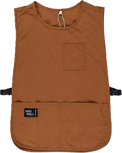 Miniatura 9 de Delantal impermeable unisex de trabajo con 4 bolsillos, delantal tipo faja, ultraligero, para chef y camarero, overol de trabajo Negro