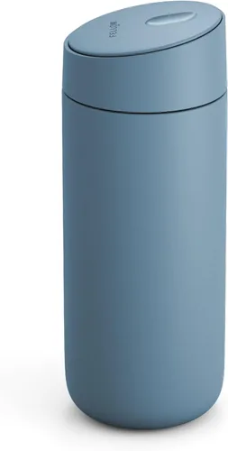 Miniatura 8 de Fellow Taza de viaje Carter Slide de 16 onzas, tapa deslizante con una sola mano, vaso de acero inoxidable aislado al vacío con interior de cerámica