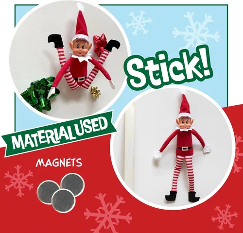 Miniatura 8 de SCS Direct Elf Upgrade Kit completo de bricolaje - Pose, cuelga, dobla tu elfo de Navidad - Todo lo que necesitas para hacer que tu muñeca