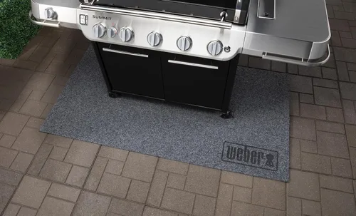 Miniatura 5 de Weber Alfombrilla de protección de suelo XL – Alfombrilla extra grande para parrilla que protege superficies de patio y terraza, resistente al calor