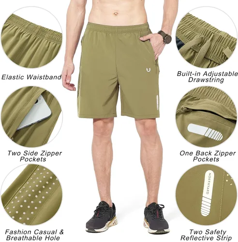 Miniatura 321 de NORTHYARD - Pantalones cortos deportivos para correr para hombres, ligeros, de secado rápido, 7, 5 o 9 pulgadas, para senderismo, deportes, gimnasio