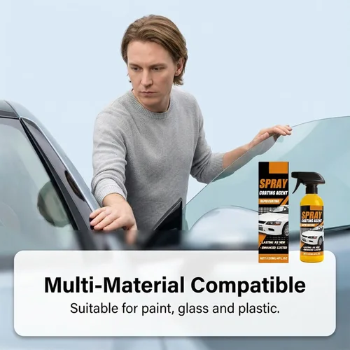 Miniatura 4 de Aerosol de revestimiento de cerámica nano hidrofóbico de reparación rápida, kit de aerosol de revestimiento de cera de coche de 4.1 fl oz, nano