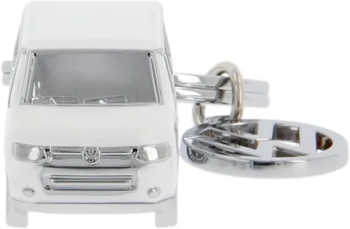 Miniatura 25 de BRISA VW T5/T6 Bus Campervan - Colgante con llavero 3D con dije VW, idea de regalo para los fanáticos de Volkswagen (cromado, esmaltado), Negro
