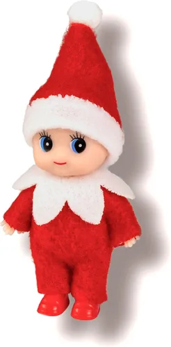 Miniatura 11 de Muñeca de elfo bebé de Navidad en mono azul