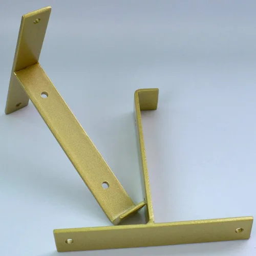 Miniatura 3 de Soportes para estante de esquina de labio montados en la pared, soportes flotantes para estante de cocina, soportes para estante en ángulo recto
