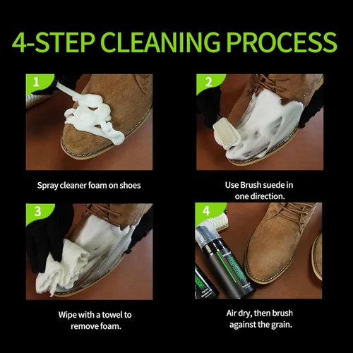Miniatura 3 de Suede Nubuck Boots Shoe Cleaner Kit Waterproof protecter Spray Shoe Cleaning Kit