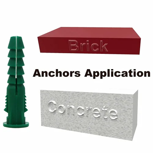 Miniatura 4 de T.K.Excellent Kit de anclajes y tornillos de plástico para paneles de yeso, juego de tornillos surtidos de anclajes acanalados, kit de anclaje