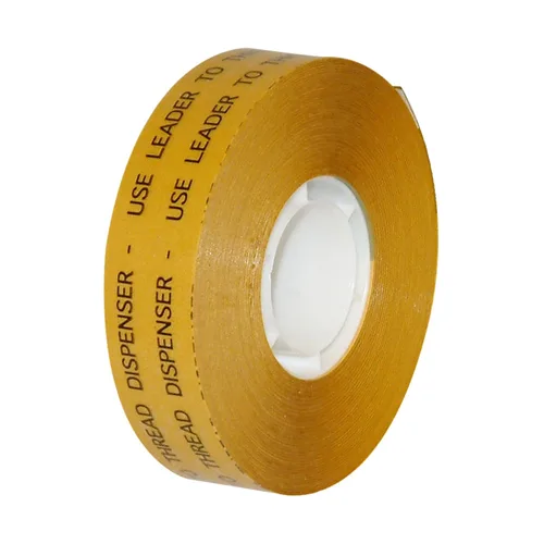 JVCC ATG Tape [Acid Neutral] (ATG-7502): 3/4 pulg. x 36 yardas (Adhesivo transparente sobre revestimiento dorado)
