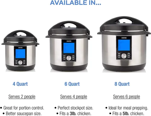 Miniatura 6 de Zavor LUX Edge 2 Multicooker, 6 cuartos de galón