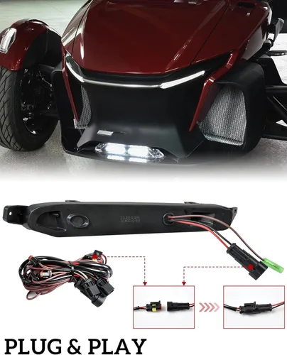 Miniatura 4 de SAUTVS luces LED para señal de giro delantera, luces de circulación diurna DRL, lámparas auxiliares de acento con luces intermitentes amarillas