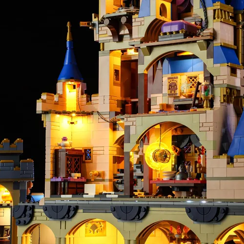 Miniatura 7 de BRIKSMAX Kit de iluminación LED para LEGO-43222 Disney Castle (versión de control remoto), compatible con el modelo de bloques de construcción