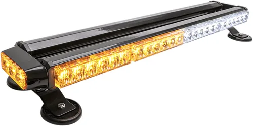 Miniatura 10 de CUMART 26.5" Barra de luz de alerta en el techo para vehículos ámbar amarillo 54 LED, luz de advertencia de emergencia intermitente
