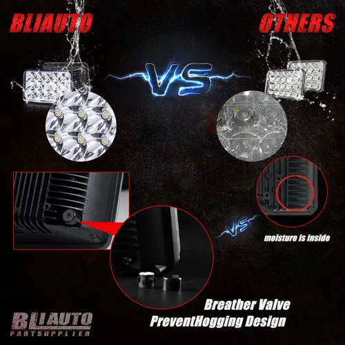 Miniatura 6 de Faros delanteros LED 4x6 aprobados por puntos, 2 unidades, rectangulares de 45 W, Hi/Bajo, faros delanteros para Kenworth T800 W900 Peterbilt 378
