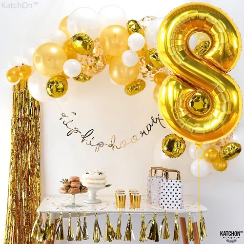 Miniatura 1109 de KatchOn, Globo grande azul número 2 de 40 pulgadas Decoraciones de cumpleaños de Baby Shark para niño de 2 años Globo azul número 2 Globo