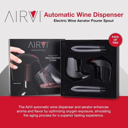 Miniatura 2 de Dispensador automático de vino, boquilla y decantador aireador eléctrico, manos libres, sin derrames, sin goteo, mejora el aroma y el sabor, regalos