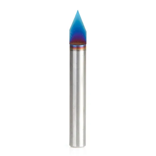Miniatura 15 de Amana Tool Spektra Extreme Tool Life - Broca de carburo sólido recubierta para señalización y grabado, 45771-K, grabado de 30 grados, ancho de punta