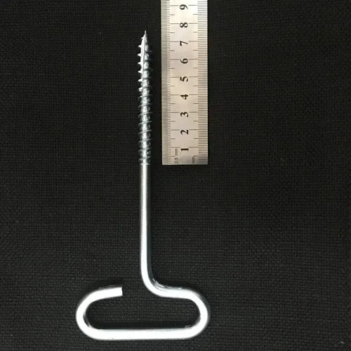 Miniatura 9 de 4 estacas de tienda de campaña resistentes, anclajes de tierra de 7.1 in, clavija roscada para vientos fuertes, clavos de refugio de pesca en hielo