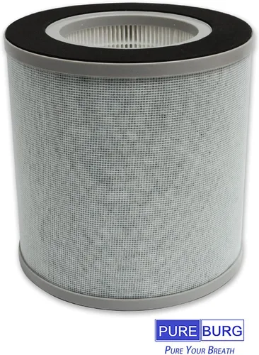 Miniatura 3 de PUREBURG Filtro de repuesto compatible con purificadores de aire Elechomes EPI236, paquete de 2 unidades H13 HEPA de 4 etapas de filtración