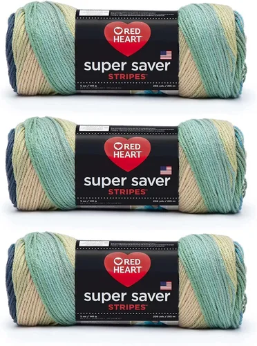 Miniatura 26 de Red Heart Hilo Super Saver, paquete de 3, estampado artístico, 3 unidades Estampado De Artista