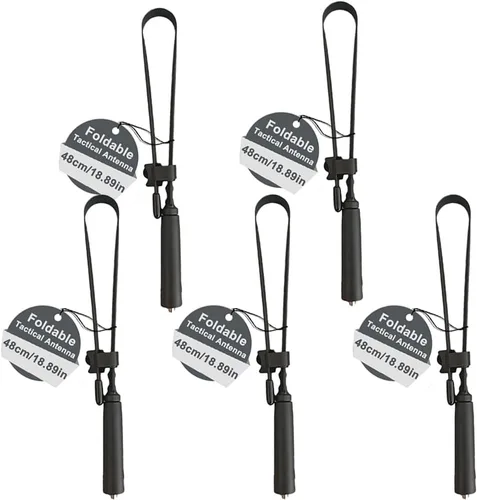 Miniatura 11 de BAOFENG UV-5R - Antena táctica plegable para radio bidireccional GMRS de 18.9 in/18.8 pulgadas de doble banda VHF UHF SMA-Hembra de largo alcance 2