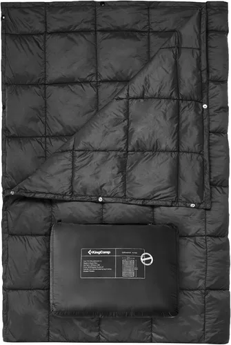 Miniatura 21 de KingCamp Manta Ultraligera para Campamento, Alternativa de Plumón Empacable, Mantas Vestibles Acolchadas Resistentes a la Intemperie, Edredón Cálido