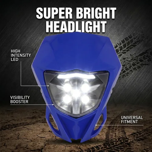 Miniatura 2 de AnXin - Faro delantero para motocicleta LED universal para YZ125 YZ250 TTR230 YZ250F YZ450F DRZ400 WR250F WR450F, la mayoría de las motocicletas