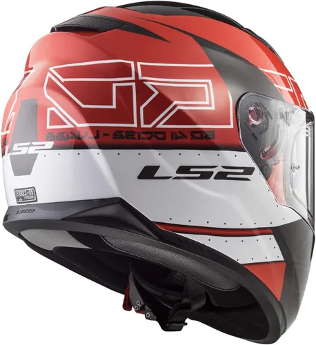 Miniatura 2 de LS2 Casco integral Stream Street Casco Negro rojo