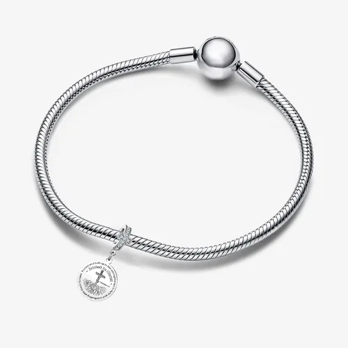 Miniatura 2 de Dije colgante de versículo bíblico de mano de oración cristiana para pulsera Pandora