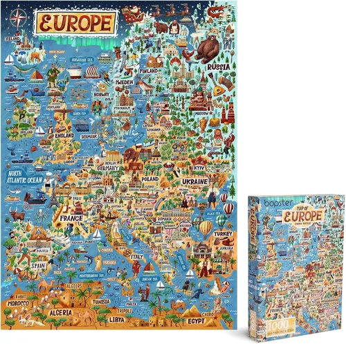 Miniatura 12 de Rompecabezas de 1000 piezas para adultos, tema ilustrado de Londres, rompecabezas de 1000 piezas, para adultos y niños, rompecabezas de Londres